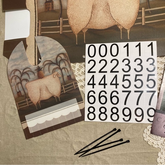 New Magnetic Mailbox Cover Primitive Sheep Pineapple And Willow Tree Design - Picture 13 of 15